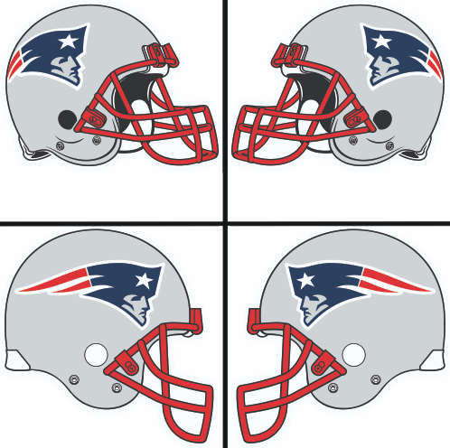 New England Patriots Helmet Logo iron on paper